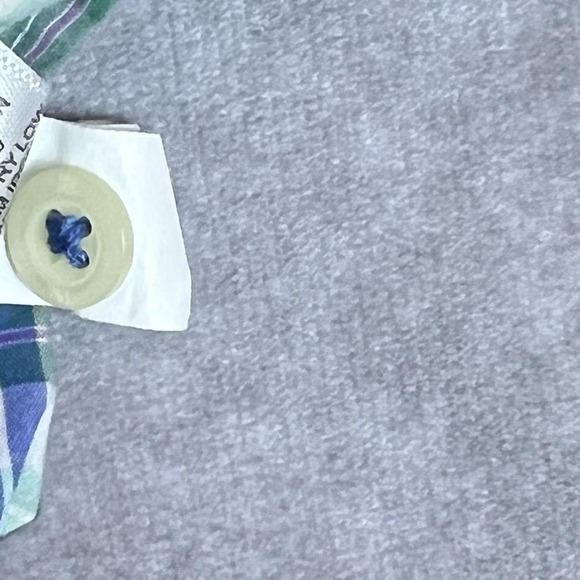 Banana Republic Men's XL Green Blue Plaid Soft Wash Shirt Short Sleeve Cotton - Picture 7 of 10